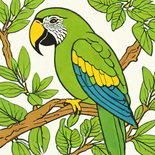 Gregarious New Zealand Parrot