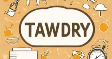 Sentence With The Word Tawdry