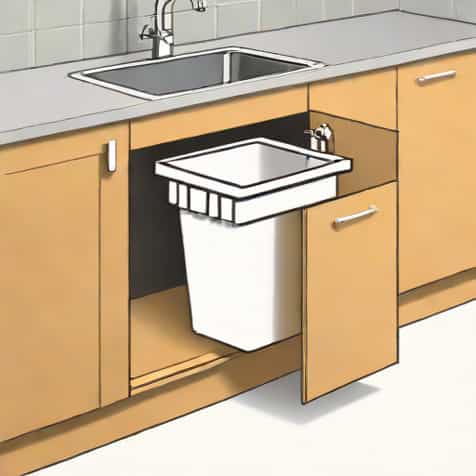 Under Sink Trash Can Pull Out