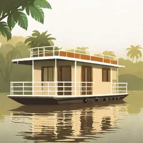 Upper Deck Houseboat Alleppey