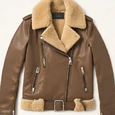 Zara Sheepskin Leather Jacket